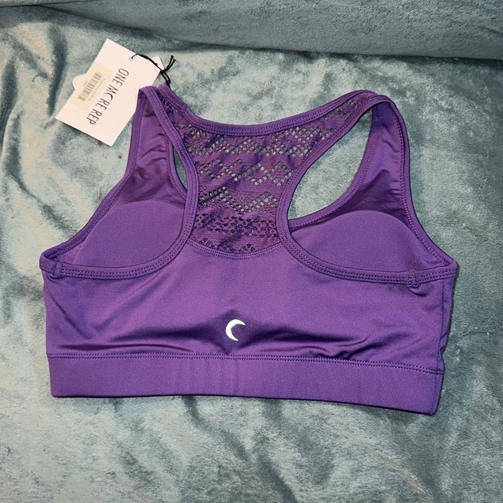 Zyia active purple bomber bra Medium one more rep New - Picture 2 of 6